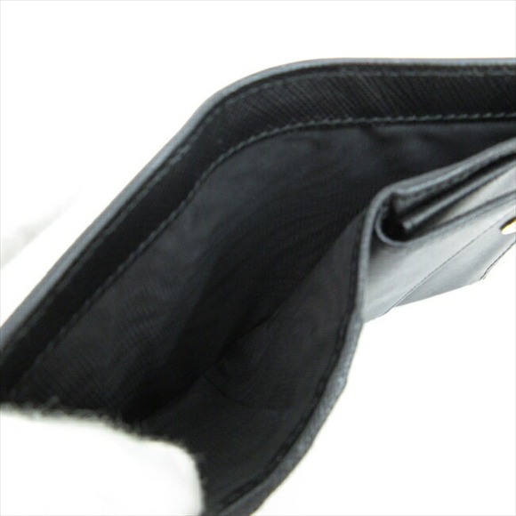 Prada Lipstick Bifold Wallet Black Saffiano - Picture 9 of 12
